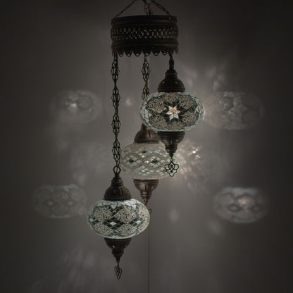 Turkish Moroccan Mosaic Hanging Ceiling Lantern Lamp