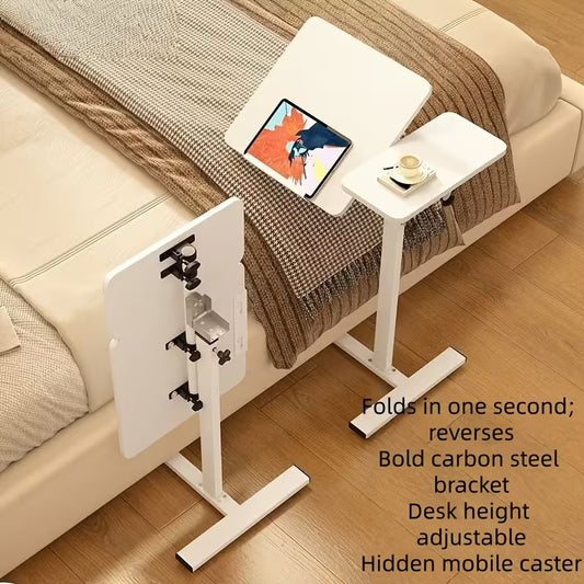 A 4-wheeled Portable Laptop Desk, A Multi-functional Tray Stand